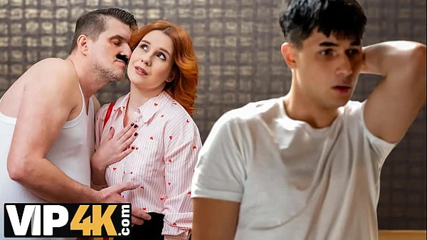 VIP4K. I couldn’t resist to give my tight pussy to the Mr. Moustache!