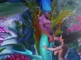 Big tits 3d babe fucking with sea monsters