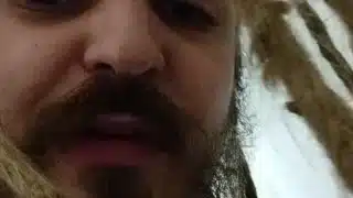 Pissing in bath tub sitting on dildo