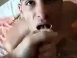 Amateur Bukkake Blowjob with Cum-Hungry Men