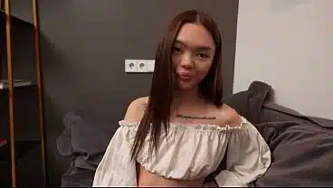 Asian girl Kwini Kim obediently answered all questions and was fucked hard (NSFW)