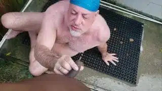 Bear gets pissed on in public by bbc