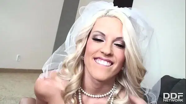 Beautiful Blonde Bride Blanche Bradburry Gives a Mind-blowing POV Blowjob