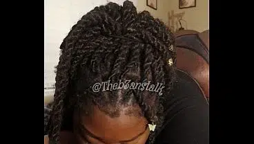 Busty Ebony w/ Sexy Soles Gives me a Footjob (X: Theb3anstalk)