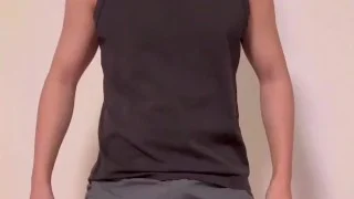 サンプル ムキムキ系のイケメン君のオナニー