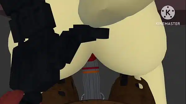 foxy se folla a la perra de Nintendo y le llena el culo de lche