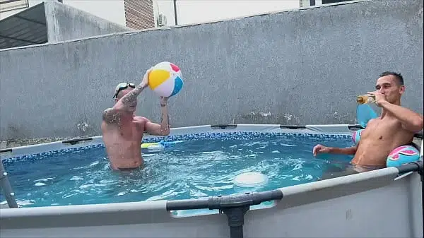 Fucked a friend’s lustful wife after a pool party. Cumshot full of pussy cum