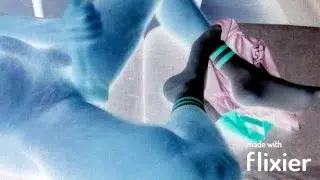 my roomate while he wanks in the livingroom wearing tennis socks