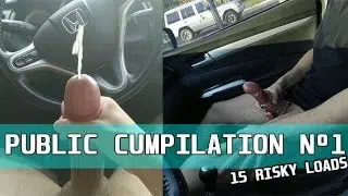 Public Cumpilation #1 – 15 Cumshots in Public