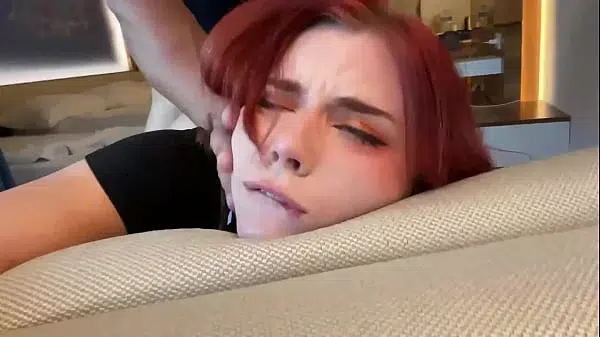 Redhead Hard Fucks and Deep Blowjobs Stranger’s Big Cock till Cum in Mouth in the Hotel