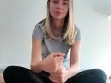 Amateur blonde handjob