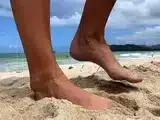 Amateur girlfriend fingered and rammed outdoors at the beach