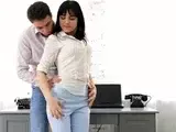 Brunette teen seduced