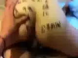 Chinese Amateur Writes on Her Butt
