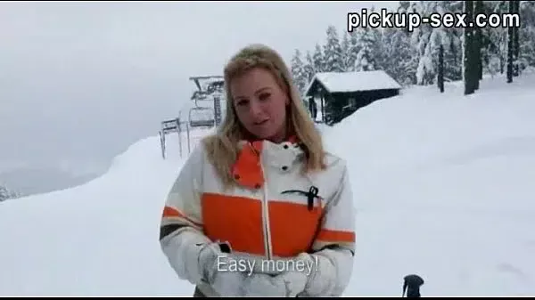Czech girl Nathaly Teges fucked with pervert stranger for cash