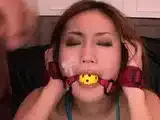 Dirty japanese restrain bondage with fucktoys makes Yayoi