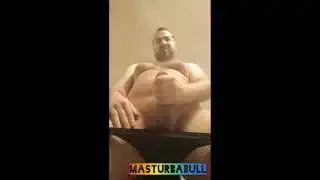 MasturbaBULL – Fat kinky Daddy Strokes His Cock With a Cockring