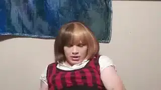 sissy in chastity cum from Bad Dragon dildo