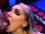 Tattooed amateur Milf homemade blowjob with cumshot