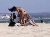 Unabashedly lesbian games on the beach