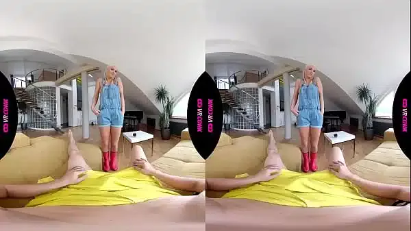 VRConk Busty Blonde Blanche Bradburry Taking Care Of Your Huge Cock