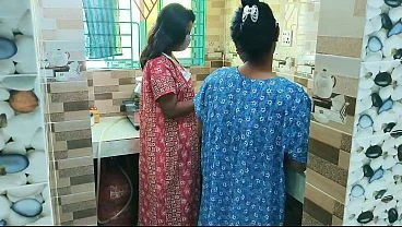Lesbian bhabhi sex in the kitchen  hot dildo desi xxx