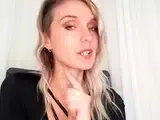 Close up with teen blonde sex doll rubbing her cunt
