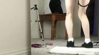 Cum in my panties before a run !