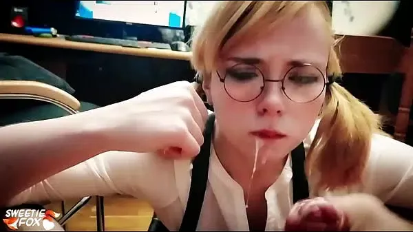 Honey Teenager Deep Sucking Big Cock – Cum in Mouth