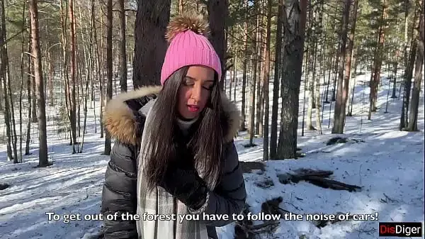 Met a lost girl in the forest and fucked her with cum in her pussy – Creampie