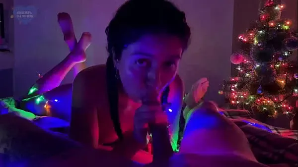 Stepsister plays with my dick and gives me the best blowjob