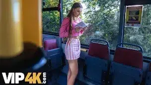 VIP4K. Good fuck in the backyard with a debtor in leather lingerie