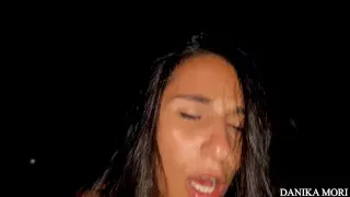Hard sloppy blowjob in outdoor leads in hot quickie for Danika Mori